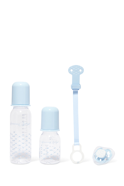 Emporio Armani Kids Bottle and Pacifier Set